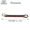 Brown Leather Lace - 45-50 Inches