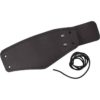 Simple Leather Wrist Cuff - Black