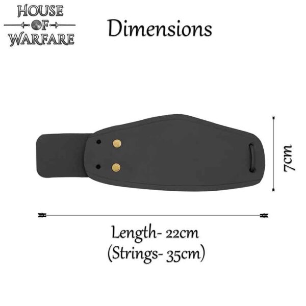 Simple Leather Wrist Cuff - Black
