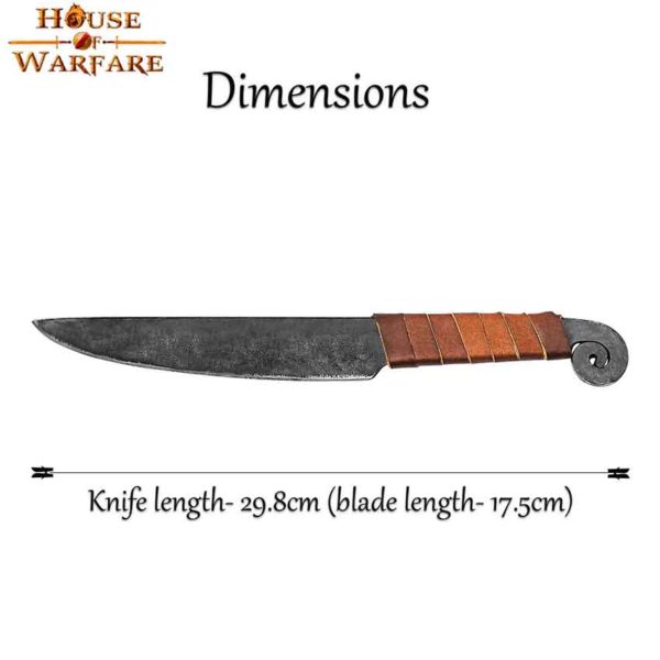 Scrolled Germanic Knife