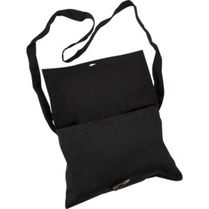 Medieval Canvas Shoulder Bag - Black