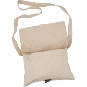 Medieval Canvas Shoulder Bag - Ecru