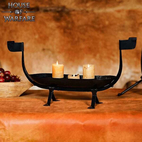 Viking Longship Candle Holder