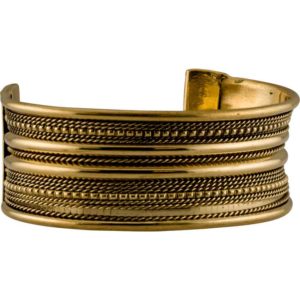 Brass Viking Cuff Bracelet - Small
