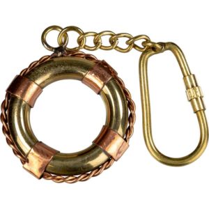 Brass Life Preserver Keychain