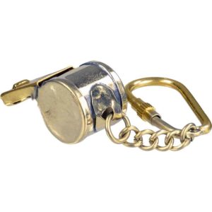 Brass Whistle Keychain