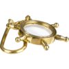 Brass Sailor's Wheel Keychain