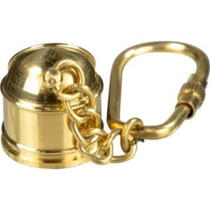 Brass Diving Helmet Compass Keychain