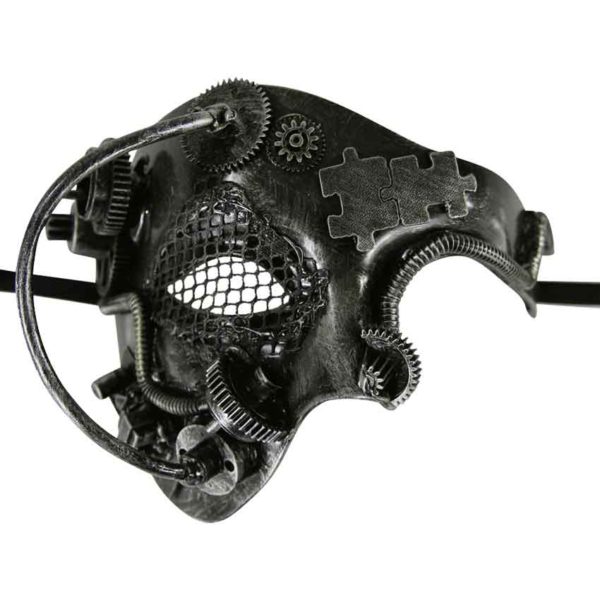 Silver Steampunk Terminator Mask