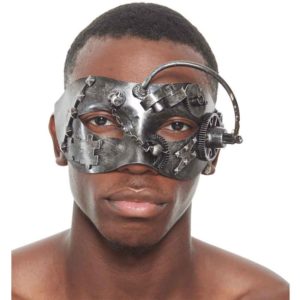 Silver Steampunk Masquerade Mask