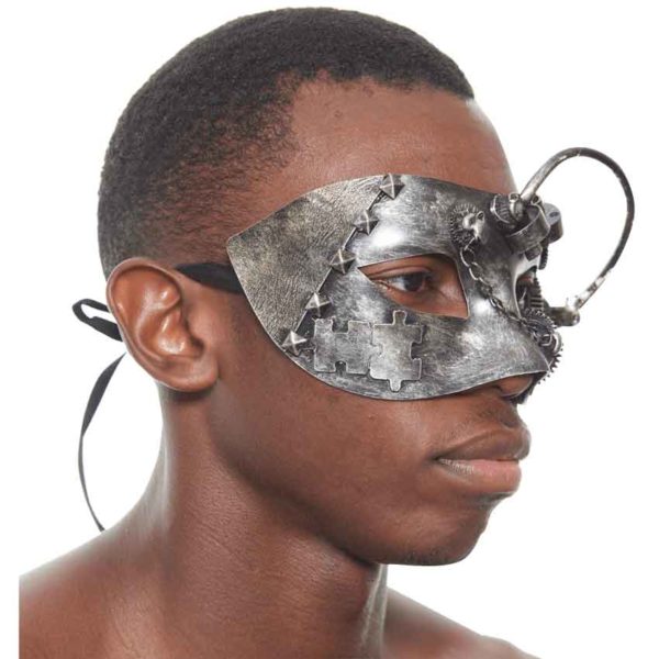 Silver Steampunk Masquerade Mask