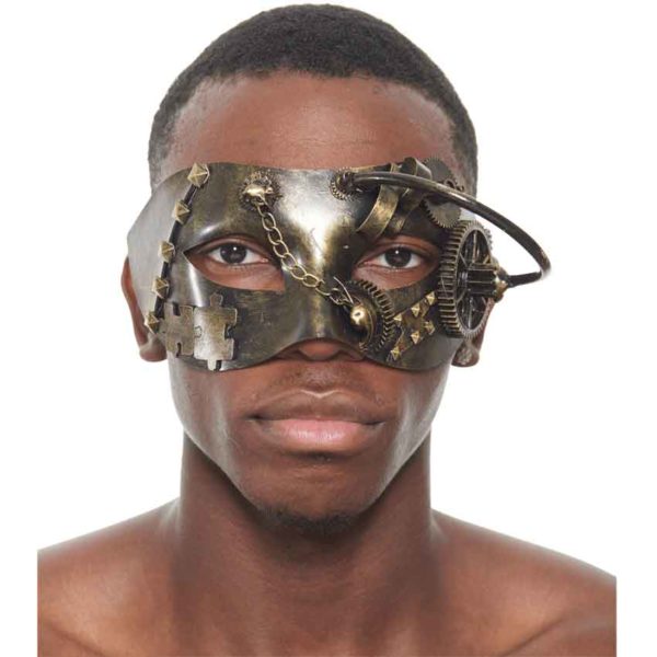 Gold Steampunk Masquerade Mask