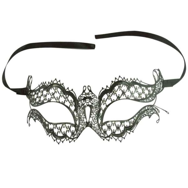 Black Venetian Butterfly Mask