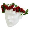 Red Rose Floral Head Wreath