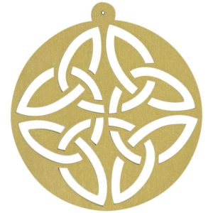 Circle Celtic Knot Ornament Set of 6