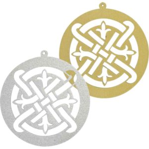 Intricate Celtic Knot Ornament Set of 6