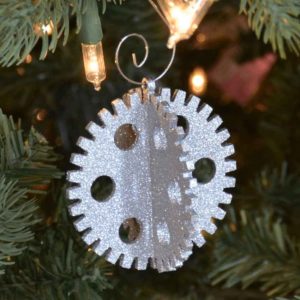 3-D Steampunk Gear Ornament Set of 6