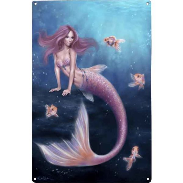 Aurelia Mermaid Metal Sign