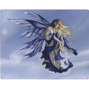 Blue Dream Metal Fairy Sign