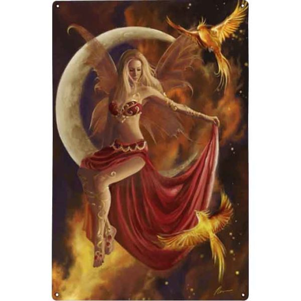 Fire Moon Metal Fairy Sign