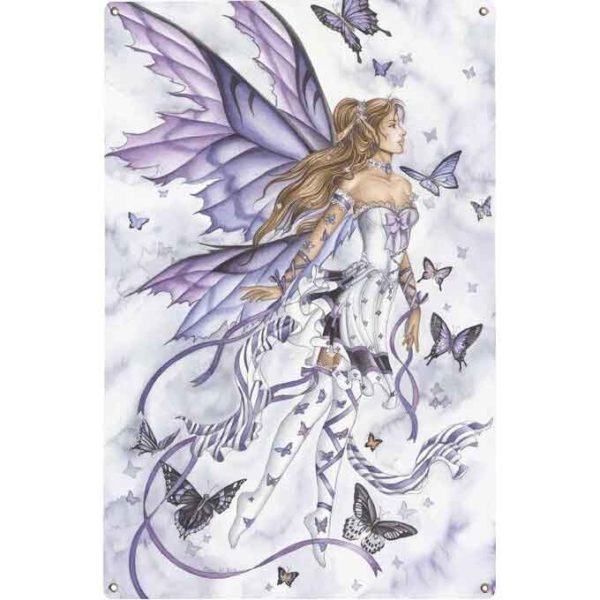 Lavender Serenade Metal Fairy Sign