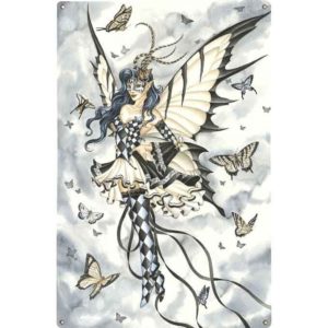 Symphony in Black and White Metal Fairy Sign