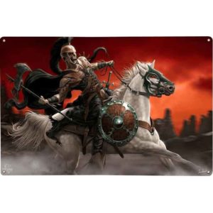 Dark Rider Gothic Fantasy Sign