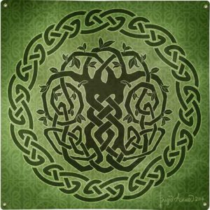 Celtic Tree II Metal Sign