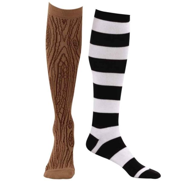 Knee-High Mismatched Pirate Socks