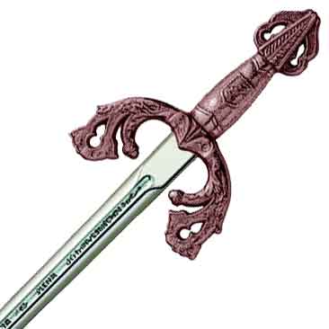 Miniature Bronze El Cid Tizona Sword by Marto