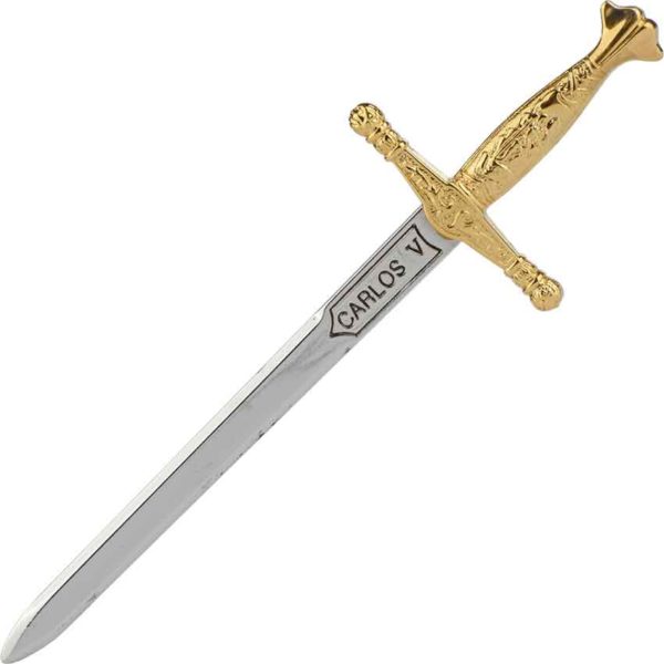 Miniature Gold Charles V Sword by Marto
