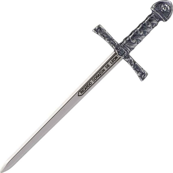 Miniature Silver King Richard the Lionheart Sword by Marto
