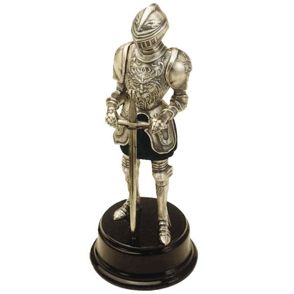 Miniature Knight Statue with Sword by Marto