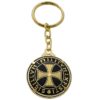 Damascene Templar Cross Double-Sided Keychain by Marto
