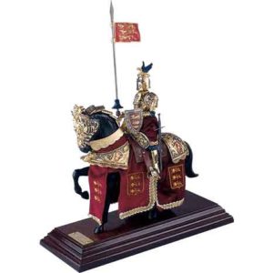 Mounted English Knight of King Richard the Lionheart Statue by Marto