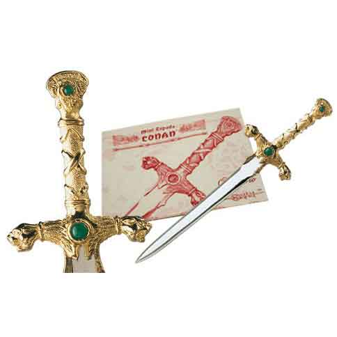 Miniature Gold Sword of Conan the Barbarian by Marto