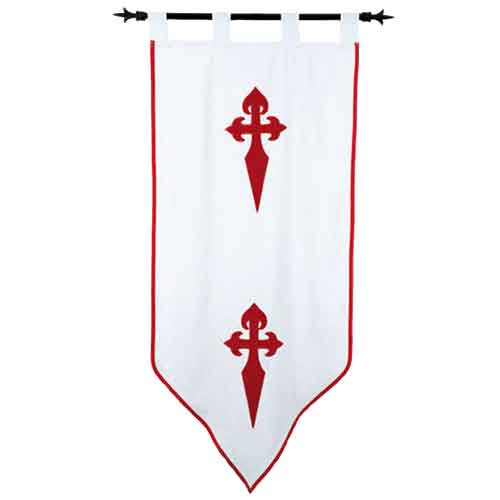 Templar Knight Order of Santiago Banner by Marto