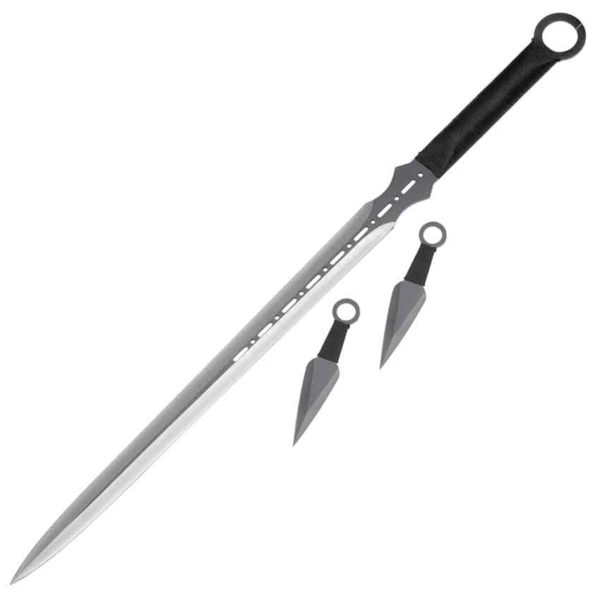 Double Edge Ninja Sword and Stealth Knives