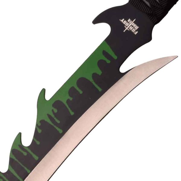 Green Blood Drip Fantasy Short Sword
