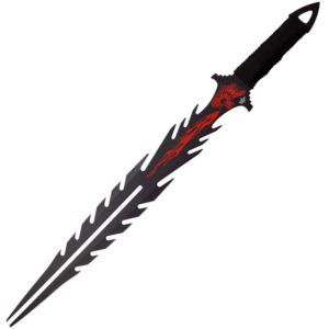 Flaming Dragon Fantasy Short Sword