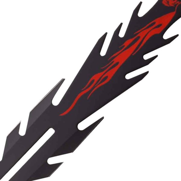 Flaming Dragon Fantasy Short Sword
