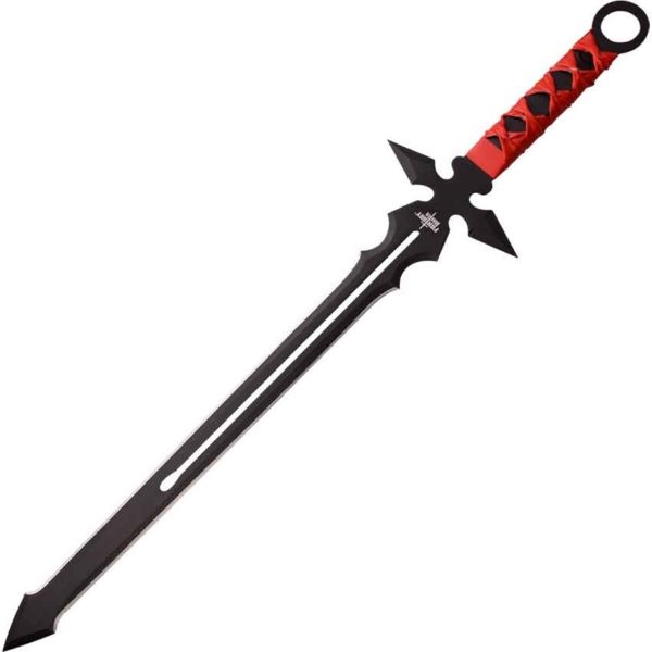 Red Wrapped Fantasy Short Sword
