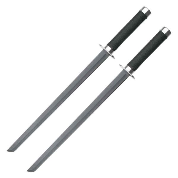 Black Twin Ninja Sword Set