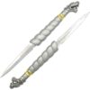 Silver Double Dragon Short Sword