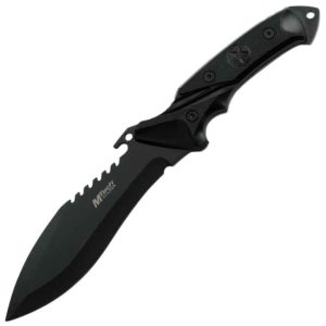 Black Tactical Drop Point Knife
