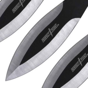 Black Leaf Blade Throwing Knife Set