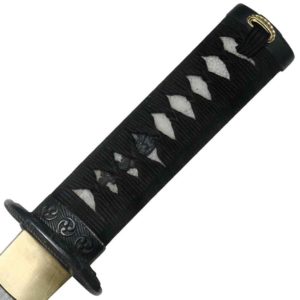 Black Dragon Damascus Tanto