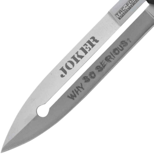 Quote the Joker Silver Folding Knife