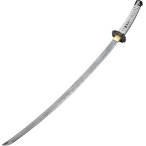 White Sakura Jintachi with Burgundy Scabbard