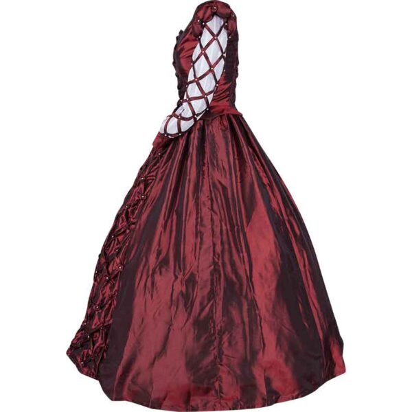 Burgundy Medieval Ball Gown